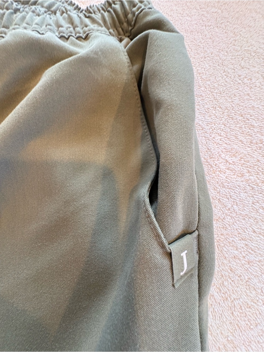Jaanuu Olive Scrub Set S Top XS Pants Knit Twill - Picture 5 of 16